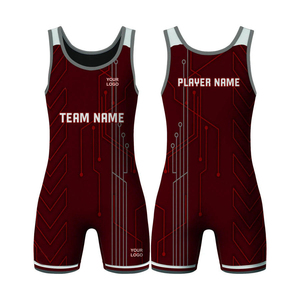 Trajes de Lucha Unisex Sublimados en Poliéster, Corte Ajustado, Tirantes Ajustables, Logotipo Personalizado, Uniforme de Equipo Elástico - Product Image 4