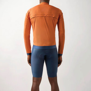 Custom Lightweight Plus Size <b>Men's</b> Long Sleeve <b>Cycling</b> <b>Jackets</b> Full Zipper Breathable Sports <b>Jacket</b> with Pockets - Product Image 4