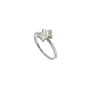 Bague empilable en argent sterling 925 plaqué platine, sertie de perles en forme de tortue, fantaisie, tendance, élégante, pour mariage - Product Image 3