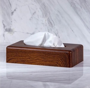 Caja de pañuelos de madera artesanal de calidad, hecha a mano, ecológica, organizador multiusos, decoración para amantes del arte, NQH-1696 - Product Image 3