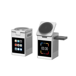 Station de charge sans fil multifonction rapide avec écran tactile, haut-parleur Bluetooth, réveil pour smartphone, montre et écouteurs - Product Image 6