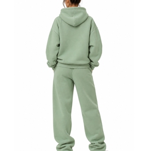 <b>Women</b> Hooded Breathable Polyester/Cotton Tracksuit Set Full Sleeve Regular Fit Casual Streetwear Front Print <b>Sweatpants</b> 2 Piece - Product Image 2