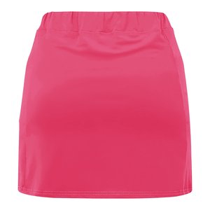 Women's Pink Asymmetrical Sport <b>Skirt</b> <b>With</b> Built-In Shorts <b>Elastic</b> <b>Waist</b> Breathable Polyester Mini Length Summer Wear - Product Image 3