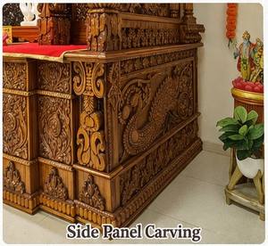 Traditional Pooja <b>Mandir</b> Perfect for Indian Homes Big Size Teak Wood Home <b>Mandir</b> Large Pooja <b>Mandir</b> for Luxurious Home Australia - Product Image 2