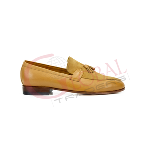 Chaussures habillées pour hommes en cuir véritable, fabriquées à la main, élégantes et de luxe, prix d'usine, vente en gros - Product Image 6