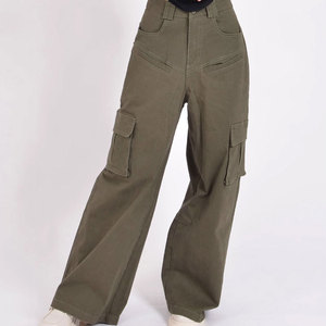 Nouveau pantalon évasé streetwear tendance, design personnalisé, taille mi-haute, coupe régulière pour femme, 100 % coton molletonné, écologique, séchage rapide - Product Image 3