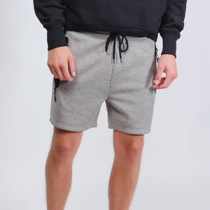 New Design Custom Two Zipper Pockets Front Men's Fashion Wear 100% Cotton Solid Customizable Color Streetwear Short Elastic - Product Image 5