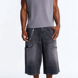 Pantalones Cortos de Mezclilla para Hombre, a la Moda, de Secado Rápido, Talla Grande, Frescos, Transpirables, Hechos de Algodón - Product Image 2