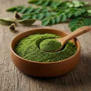 Poudre de feuilles de Moringa Oleifera 100% naturelle de qualité supérieure, lyophilisée et déshydratée, texture douce |   Vente en gros de 1 kg - Product Image 3