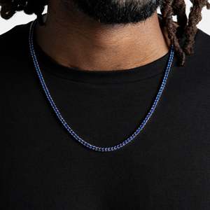 Collier Tennis en Argent Sterling 925 Plaqué Or 14K Style Hiphop Unisexe pour Usage Quotidien - Product Image 4