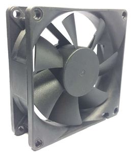 พัดลมระบายความร้อนแบบแกน DC ขนาด 80 มม. 12V 3 พิน/4 พิน พัดลมเคสคอมพิวเตอร์สีดำ - Product Image 1