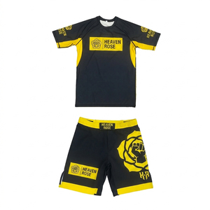 Custom MMA Muay Thai Fight <b>Kit</b> Unisex Sublimation Rash Guard Shorts Set Adult Martial Arts Training Wear Wholesale OEM - Product Image 2