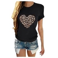 T-shirt pour femme en coton biologique imprimé décontracté, col en V, manches courtes, couleurs personnalisées, logo, broderie anti-rides, haute qualité