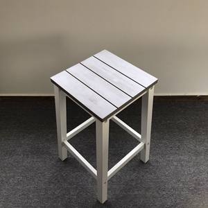 Table d'appoint rectangulaire en bois massif rustique - Product Image 2