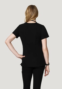Blouse de laboratoire unisexe Sike personnalisée en coton et polyester tricoté, blanche, haute visibilité, à manches longues, pour médecins et uniformes d'hôpital - Product Image 3