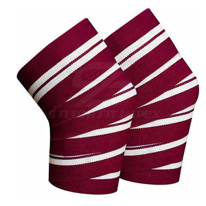 Fitness Knee <b>Wraps</b> for Gym Workout Support for Squats Strong <b>Stretch</b> Material Comfortable and Durable Use - Product Image 3