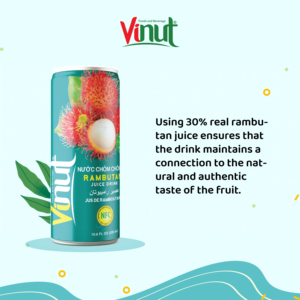 เครื่องดื่มเขตร้อนน้ำผลไม้320มล. NFC เงาะเครื่องดื่มน้ำผลไม้จาก NFC ผลิตในโรงงานในเวียดนาม (OEM, ODM) - Product Image 2