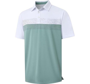 Camisetas de Golf para Hombre, Antiarrugas, con Bolsillo, Secado Rápido, Estampado en el Pecho, Bloques de Color, Absorción de Humedad, Casual - Product Image 3