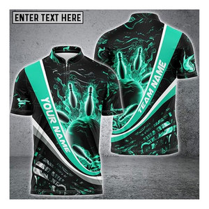 Chemises de bowling personnalisées pour hommes, maillot de bowling sur mesure, polo 3D pour hommes, chemise élégante avec nom personnalisé, logo d'équipe, performance pour hommes - Product Image 5