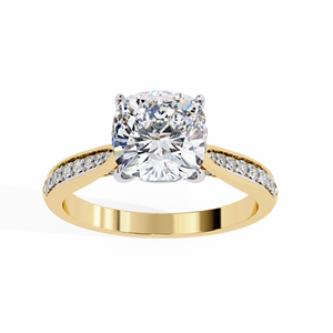 แหวนเพชรทรงกลม 5.00 กะรัต ทองคำขาว 18K ประดับเพชรแล็บ ดีไซน์หกหนามเตย สง่างาม เหมาะสำหรับผู้หญิง สวมใส่ในงานแต่งงานหรืองานหมั้น เครื่องประดับคุณภาพสูง - Product Image 2