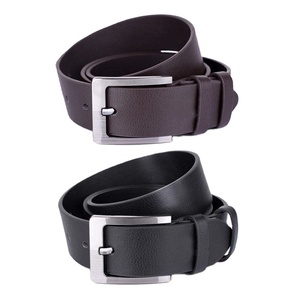 Cinturón Casual de Cuero Genuino para Hombre, con Hebilla de Acero, Ligero y Transpirable, Venta al Por Mayor OEM - Product Image 1