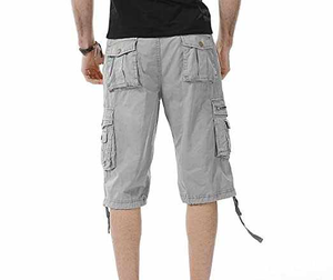 Shorts d'été décontractés en toile pour hommes, à séchage rapide, coupe-vent, taille haute avec cordon de serrage, couleur unie, fabriqués au Pakistan, personnalisables à 100% - Product Image 5