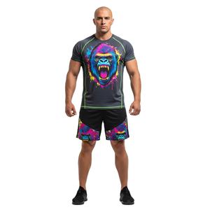 Camisetas Deportivas de Cuello Redondo para Hombre, Ligeras, Suaves, Transpirables, Ajuste Cómodo, Ideales para Entrenamiento, Venta al Por Mayor OEM - Product Image 5