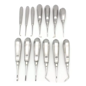 ชุดเครื่องมือถอนรากฟัน 10 ชิ้น ราคาประหยัด พร้อมด้ามจับตามหลักสรีรศาสตร์ สีเงิน เกรด Class I ใช้งานด้วยมือ - Product Image 6