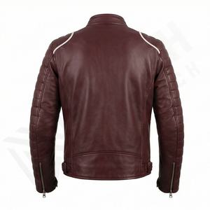 Veste de moto en cuir véritable pour homme de qualité supérieure, nouvelle arrivée, vestes de moto d'hiver, protections amovibles, personnalisables - Product Image 2