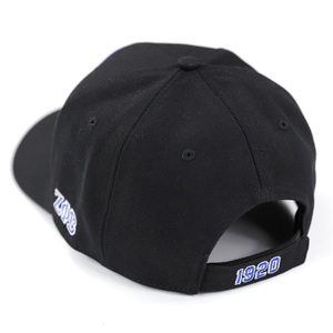 Casquette de baseball noire Zeta Phi Beta avec écusson ZPB pour femmes, ajustable, style HBCU, vêtements grecs - Product Image 2