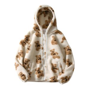 Nueva Moda Sudadera de Invierno Sherpa para Mujer, Gruesa, con Cremallera, Cuello Alto, Chaqueta Casual de Lana - Product Image 1