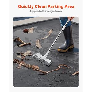 7 pies X 9X16 pies Alfombrilla antideslizante de PVC para garaje Resistente al agua para protección de contención Nieve Coches Estacionamiento - Product Image 6