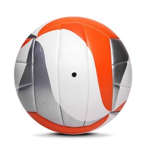 Ballon de volley-ball taille 5, orange, gris, blanc, motif tourbillon, toucher doux, entraînement, extérieur, intérieur, plage, match, qualité supérieure, emballage OEM, vente en gros - Product Image 4