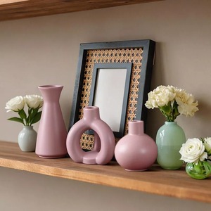Support de bougie ondulé avec deux bougies sans flamme, lavande, décoration d'intérieur - Product Image 2