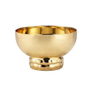 Cuenco de Metal Hecho a Mano con Base para Servir, para el Hogar, Cocina, Hotel, Restaurante, Vajilla y Centro de Mesa Decorativo - Product Image 2