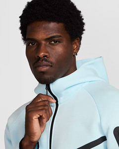 Ensemble de survêtement technique en molleton respirant coupe-vent unisexe de haute qualité pour l'hiver, avec fermeture éclair, 2 pièces, à capuche, pour le sport - Product Image 3