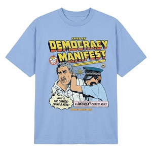 Camiseta Azul 2026 de Alta Calidad con Diseño Gráfico Vintage, Estilo Urbano, Divertido, con Memes y Frases de <span class=keywords><strong>Democracia</strong></span> - Product Image 1