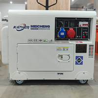 Générateur diesel KATHER 8/10/15KW 10/15/20KVA, groupe électrogène tout cuivre, démarrage électrique, station d'alimentation portable, gerador de energia, extérieur
