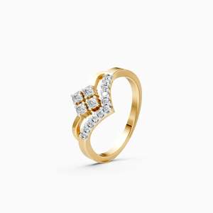 Bague de fiançailles pour femme en diamant blanc certifié IGI, taille brillant, cultivé en laboratoire, style classique, or rose 14K rempli de diamants - Product Image 4