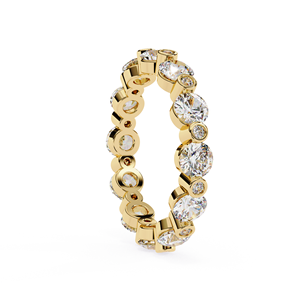 Anillo de Eternidad con Diamantes Cultivados en Laboratorio de la Mejor Calidad, con Engaste de Bisel, Joyería Fina para Mujer, Disponible a un Precio Competitivo para Regalos - Product Image 2