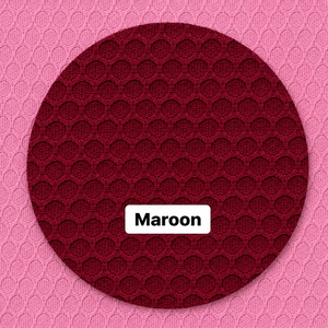 Tissu en polyester côtelé texturé extensible couleur bordeaux pour la confection de vêtements et de mode - Product Image 1