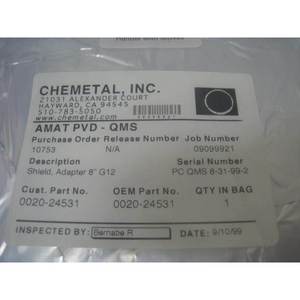 2 AMAT 0020-24531 ชิลด์, อะแดปเตอร์ 8 นิ้ว G12 - อุปกรณ์และอะไหล่เซมิคอนดักเตอร์ระดับโลกที่เชื่อถือได้ - Product Image 1