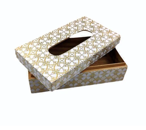 Boîte à mouchoirs en bois personnalisée avec impression émaillée pour la maison, le bureau, la voiture et les cadeaux, distributeur de serviettes pour accessoires de table - Product Image 6