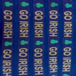 Go Irish Beaded Purse Strap Handmade Stylish Bag <b>Accessory</b> with Customization Cotton Foundation Sports Style Perfect for Gameday - Product Image 3