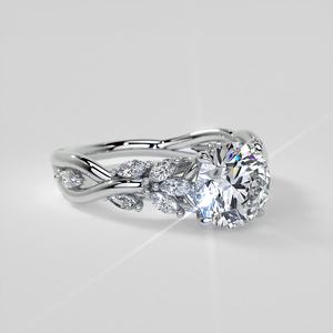 Anillo de Diamantes de Lujo Cultivados en Laboratorio en Oro de 9K/10K/14K/18K con Certificado IGI, Anillo de Compromiso con Diamantes Cultivados en Laboratorio en Forma Floral Infinita - Product Image 2