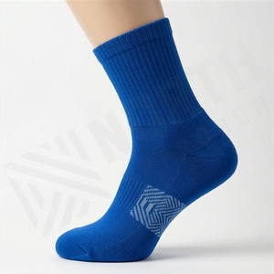 Blue Crew <b>Socks</b> For <b>Running</b> Breathable Polyester Spandex Athletic Sports <b>Socks</b> Adult Summer Standard Thickness Knitted - Product Image 3