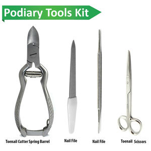 Juego de Instrumentos de Podología 2026, Antideslizantes, Fáciles de Usar, Duraderos, del Mejor Proveedor, de Acero Inoxidable con Estuche de Cuero, Nueva Llegada - Product Image 1