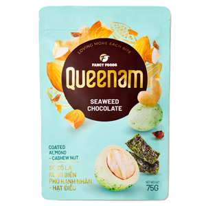 Dragées au chocolat HALAL à prix très compétitif, étiquette privée personnalisée, vente en gros, amandes et noix de cajou enrobées de chocolat aux algues, 75g, en-cas - Product Image 1