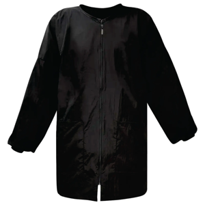 Veste de barbier unisexe professionnelle, couleur personnalisée, manches longues, 2 poches, fermeture éclair unidirectionnelle, polyester/nylon, haute qualité - Product Image 1