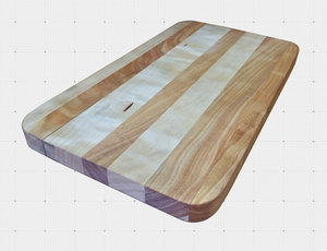 Elegante Tabla de Cortar Rectangular en Madera Mixta - Utensilio de Cocina Premium - Product Image 4